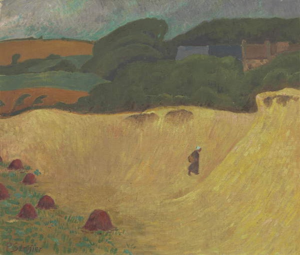 Detail of The Beach of Les Grands Sables at Le Pouldu, 1890 by Paul Serusier