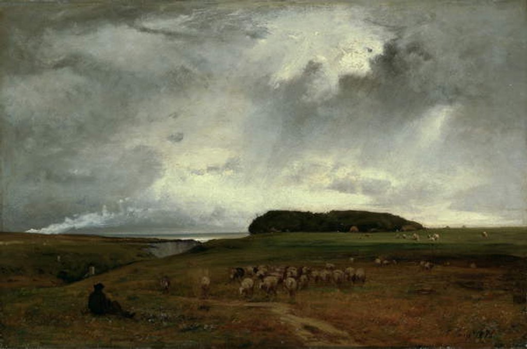 Detail of The Storm, 1876 by George Snr. Inness