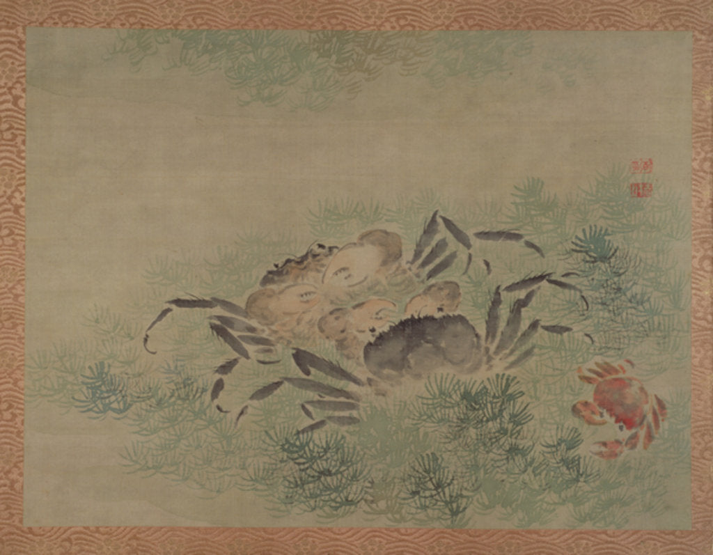 Detail of Crabs, 1851 by Tsubaki Chinzan