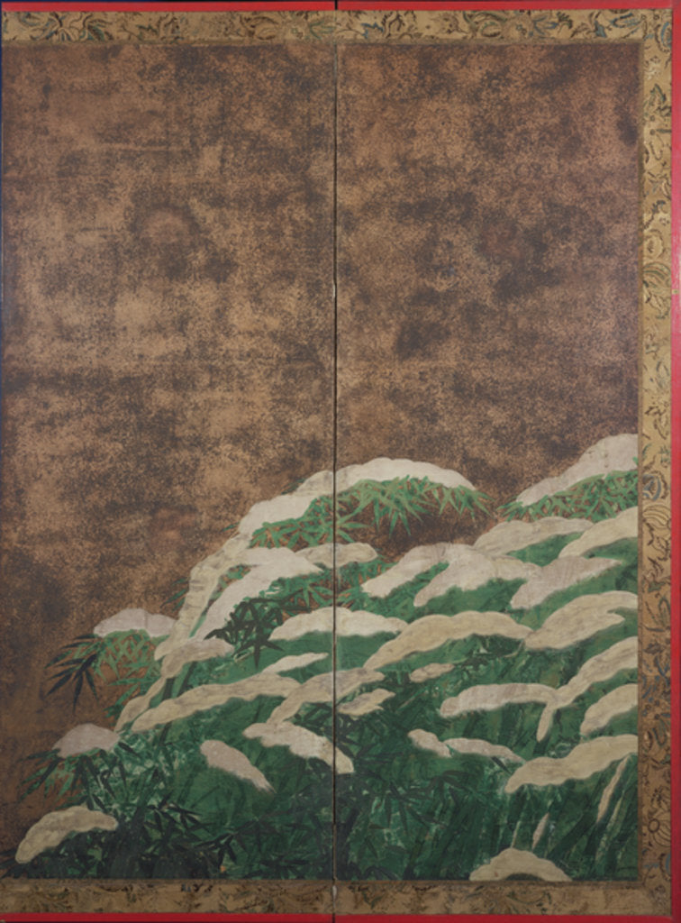 Detail of Bamboo in the snow, c.1600 by Mitsuyoshi Tosa