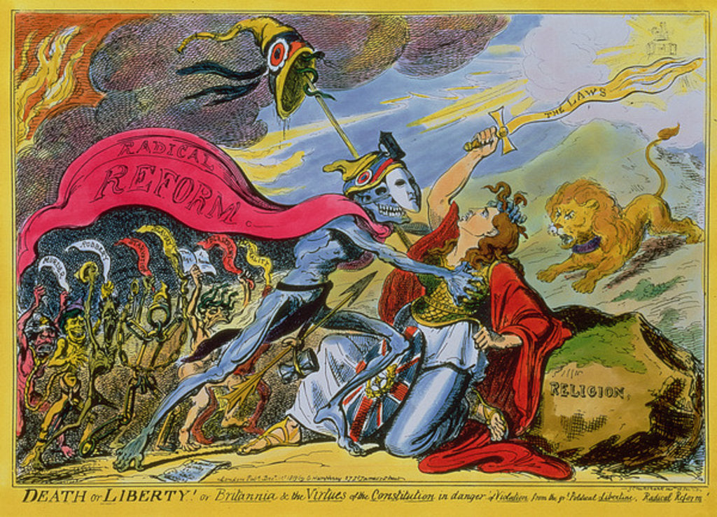 Detail of Death or Liberty! by George Cruikshank