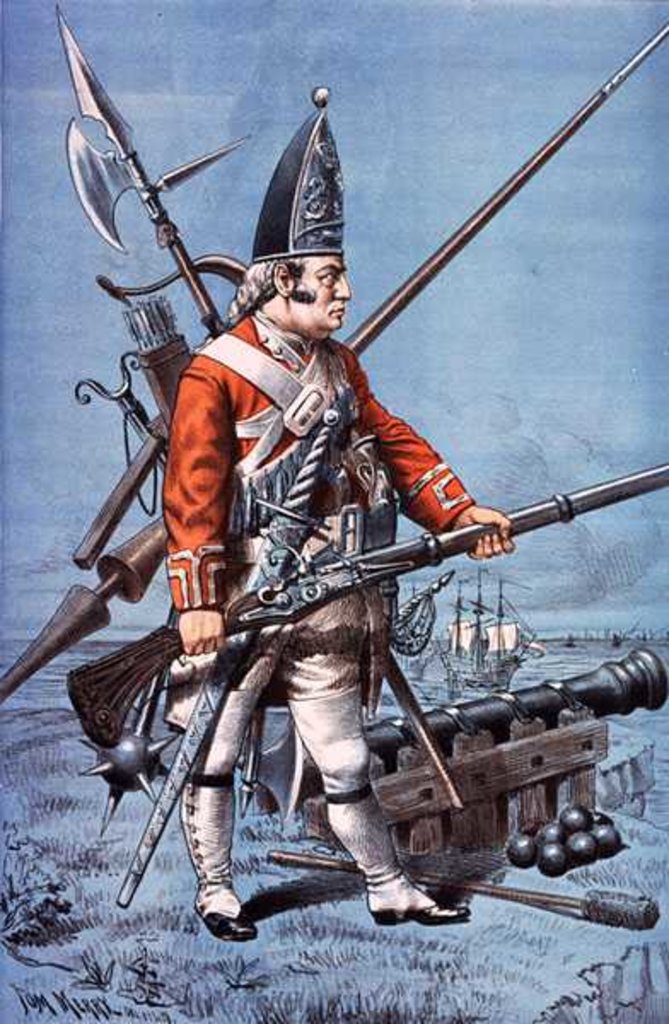 Detail of The Old Guard, Armed Yet Defenceless by Tom Merry