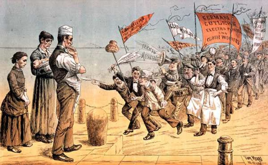 Detail of The German Invasion by Tom Merry