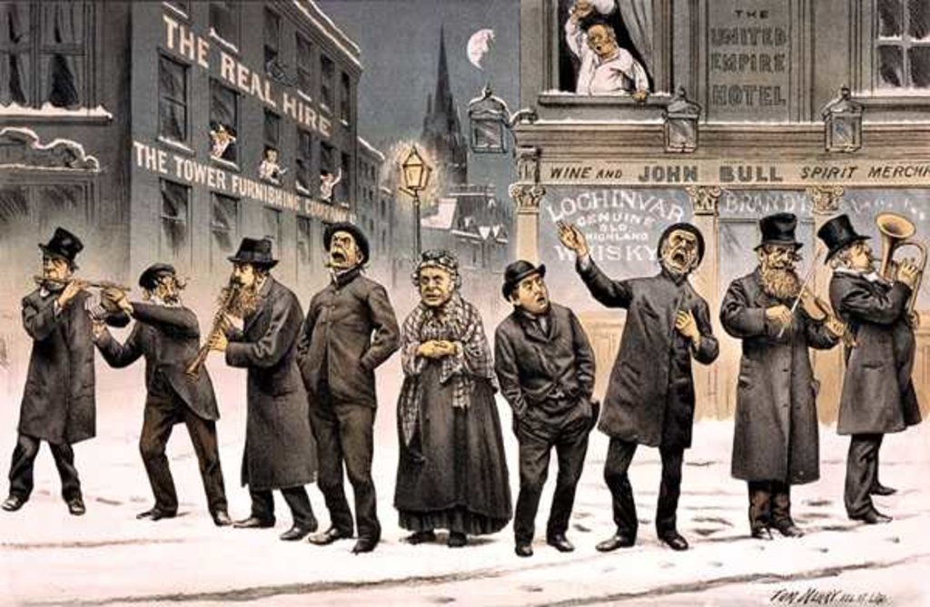 Detail of The Waits, and May They Continue to Wait by Tom Merry