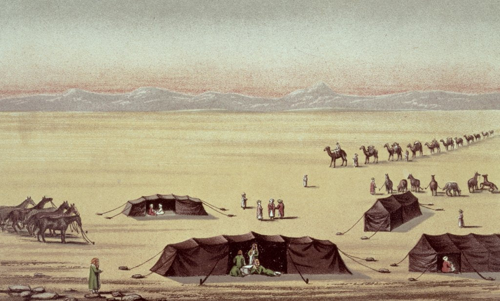 Detail of The Desert Camp of Sir Richard Burton by English School