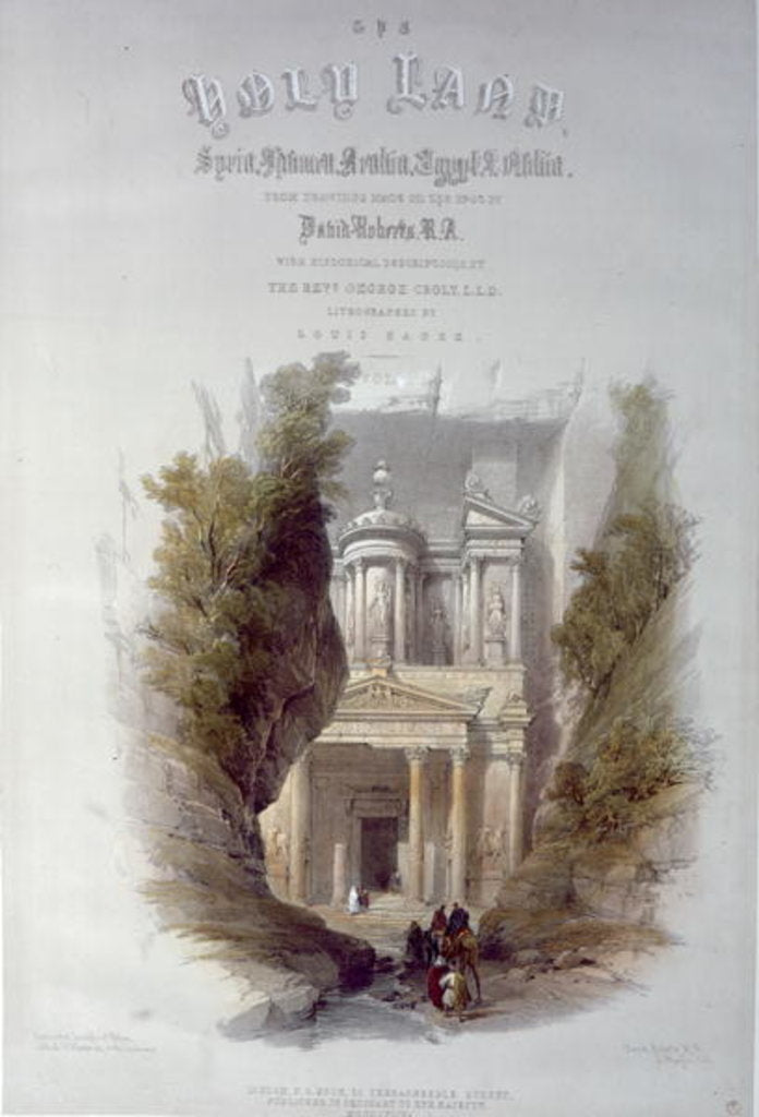 Detail of Frontispiece to 'The Holy Land' by David Roberts