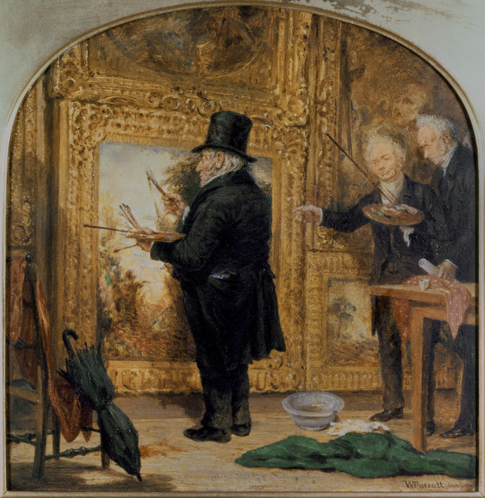 Detail of J.M.W. Turner on Varnishing Day, 1846 by William Parrott