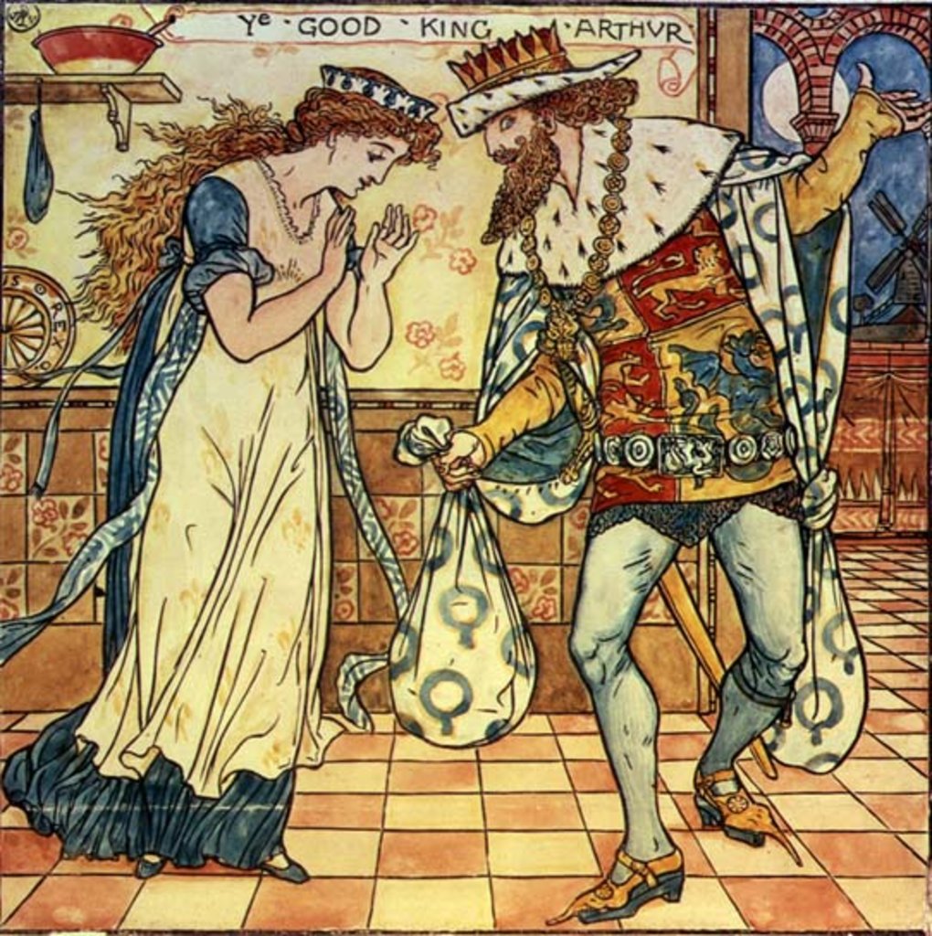 Detail of Ye Good King Arthur by School English