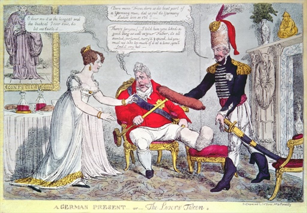 Detail of A German Present or the Lover's Token, 1816 by English School