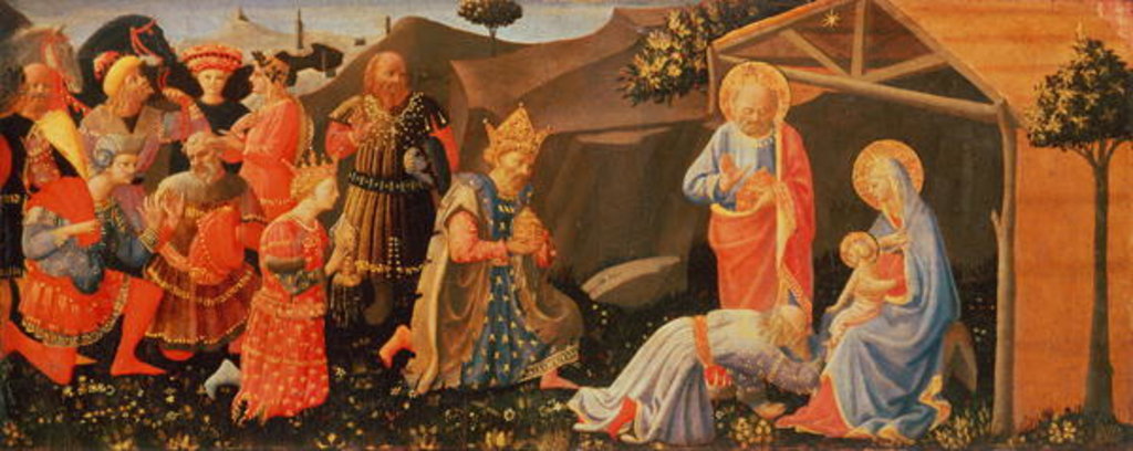 Detail of Adoration of the Magi, c.1433-4 by Zanobi di Benedetto Strozzi