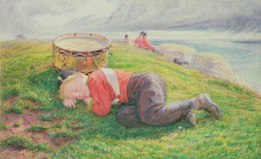 Detail of The Drummer Boy's Dream by Frederic James Shields