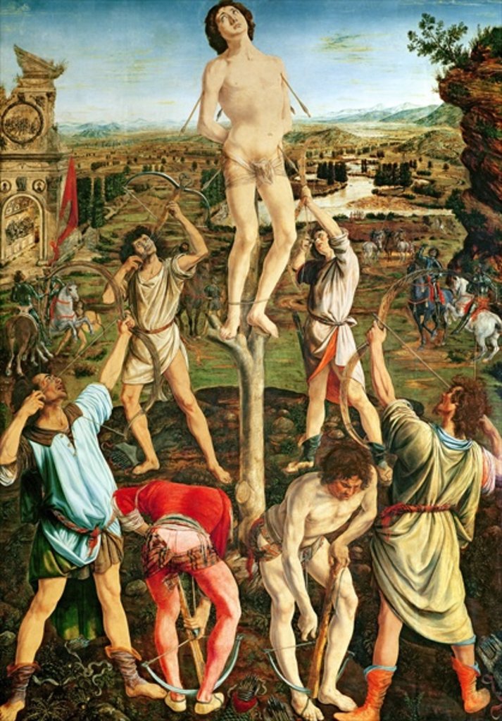 Detail of The Martyrdom of Saint Sebastian, 1475 by Antonio and Piero del Pollaiuolo