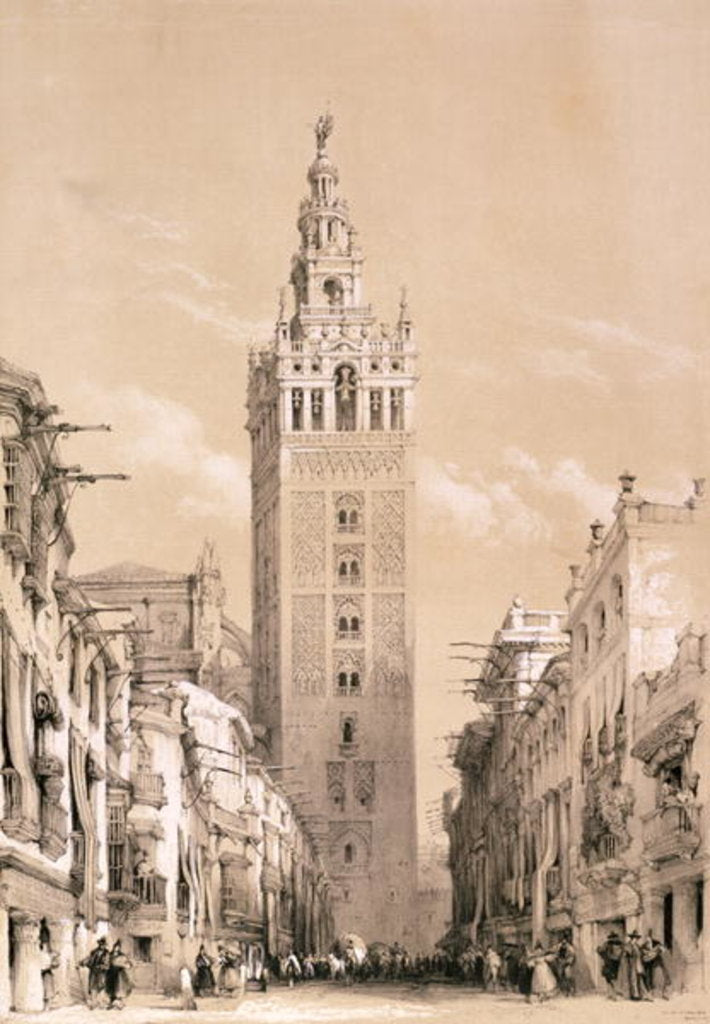Detail of The Giralda, Seville by David Roberts
