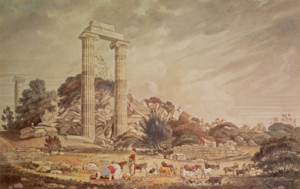 Detail of Temple of Apollo at Didyma by William Pars