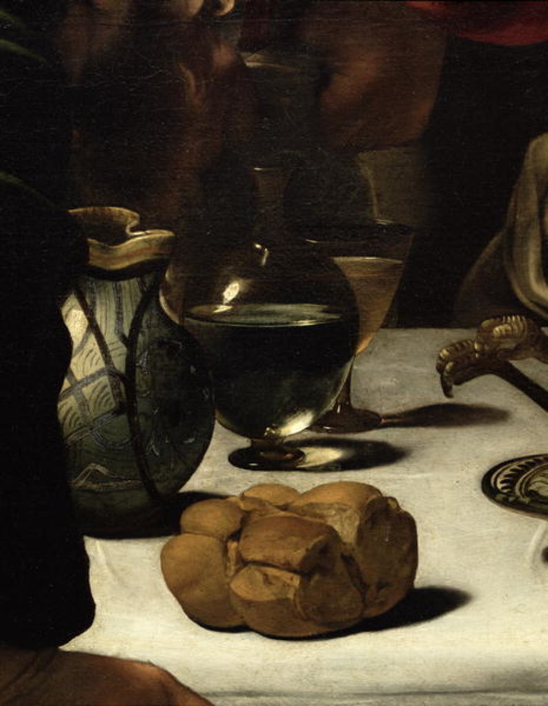 Detail of The Supper at Emmaus, 1601 by Michelangelo Merisi da Caravaggio