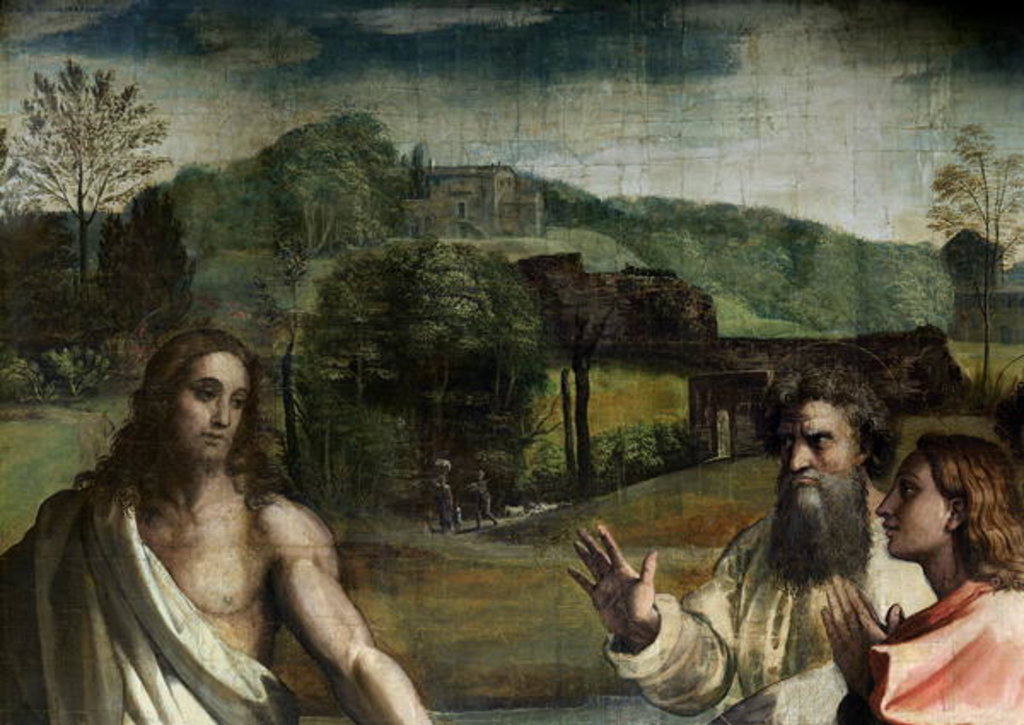 Detail of Christ's Charge to St. Peter by Raphael