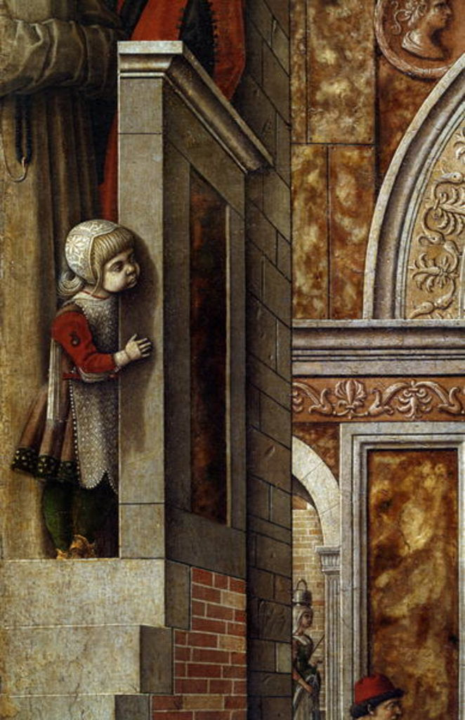 Detail of The Annunciation with St. Emidius, 1486 by Carlo Crivelli