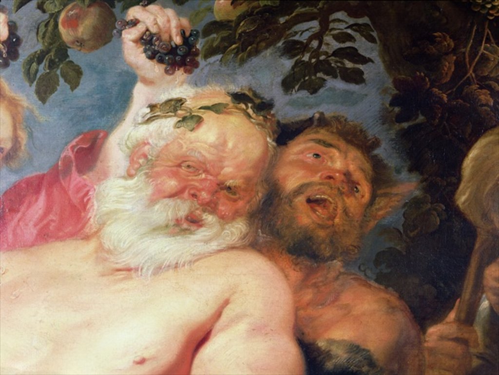 Detail of Drunken Silenus Supported by Satyrs, c.1620 by Peter Paul Rubens