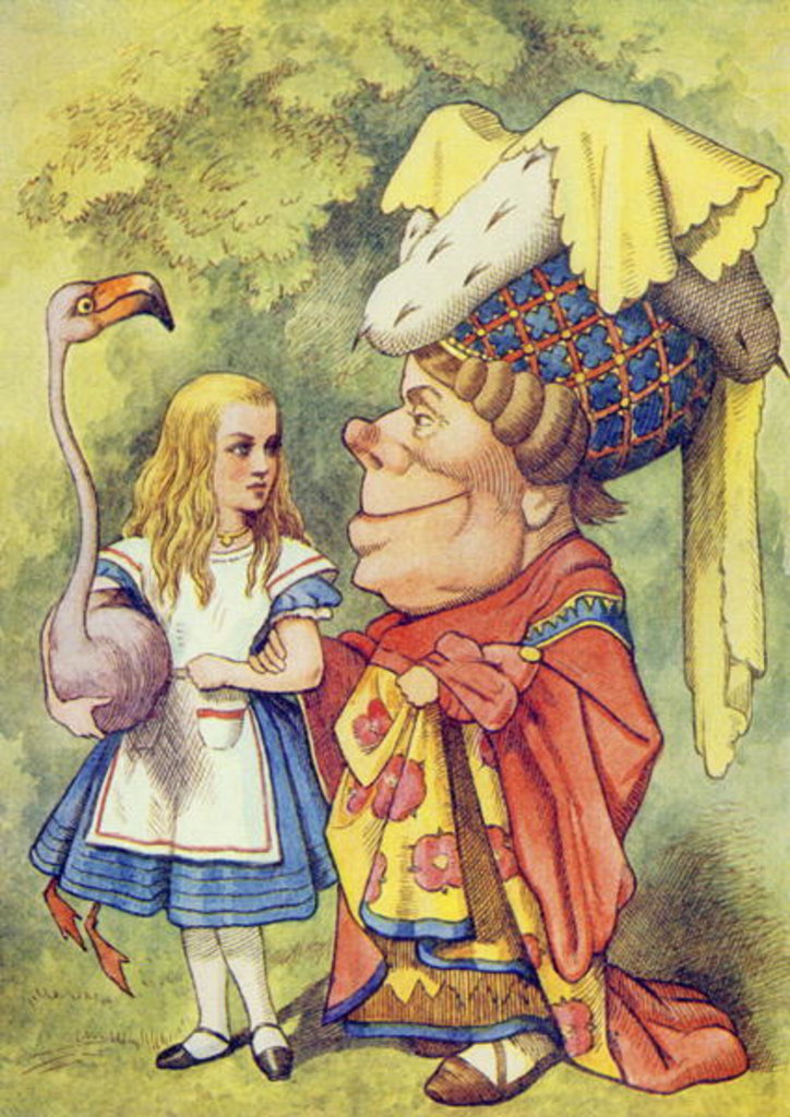 Detail of Alice with the Duchess by John Tenniel