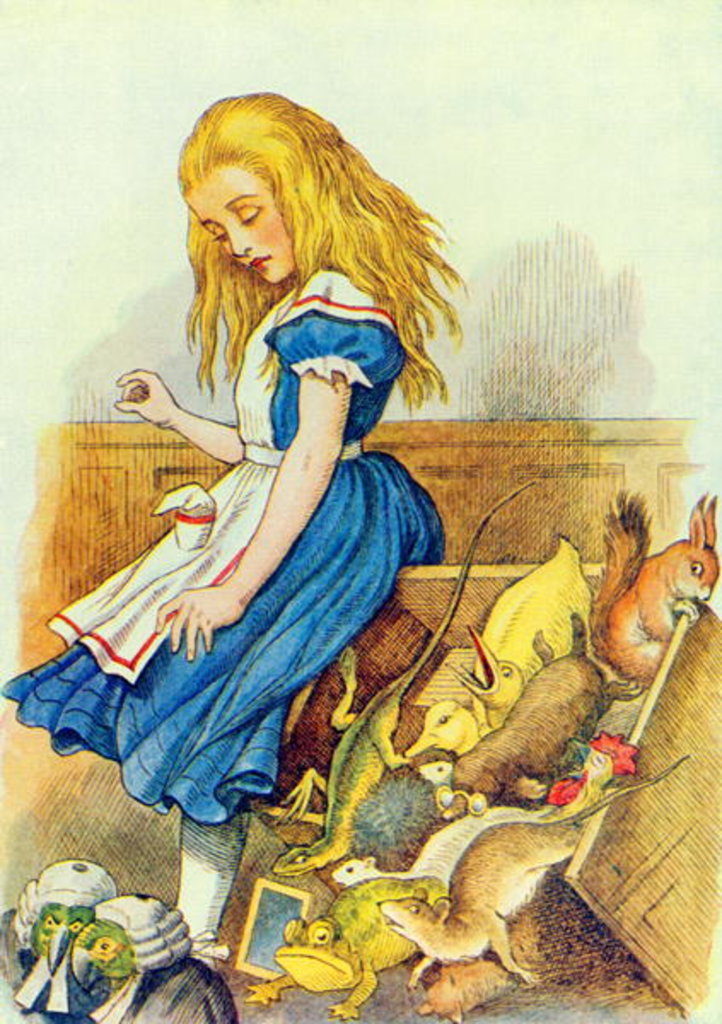 Detail of Alice Upsets the Jury-Box by John Tenniel