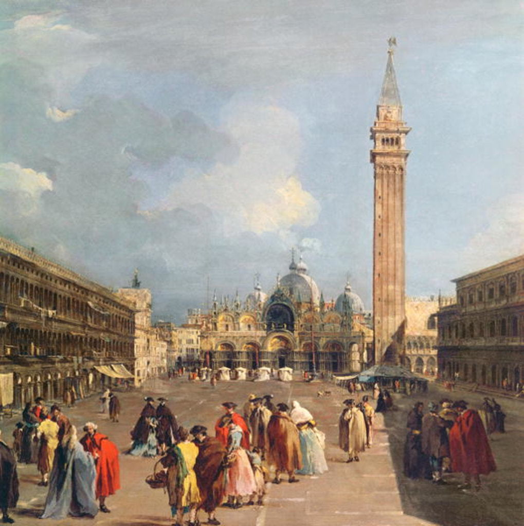 Detail of Piazza San Marco, Venice, c.1760 by Francesco Guardi