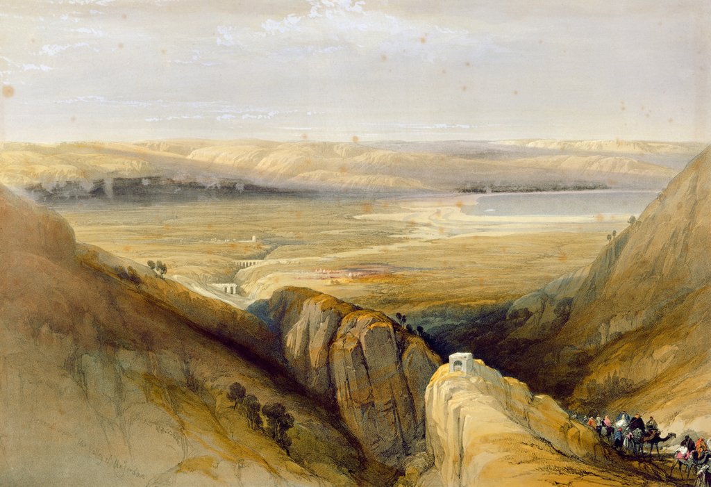 Detail of Jordan Valley by David Roberts