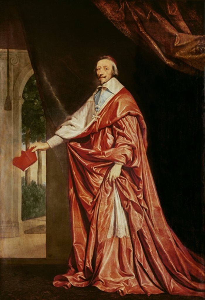 Detail of Cardinal de Richelieu, 1633-40 ( by Philippe de Champaigne