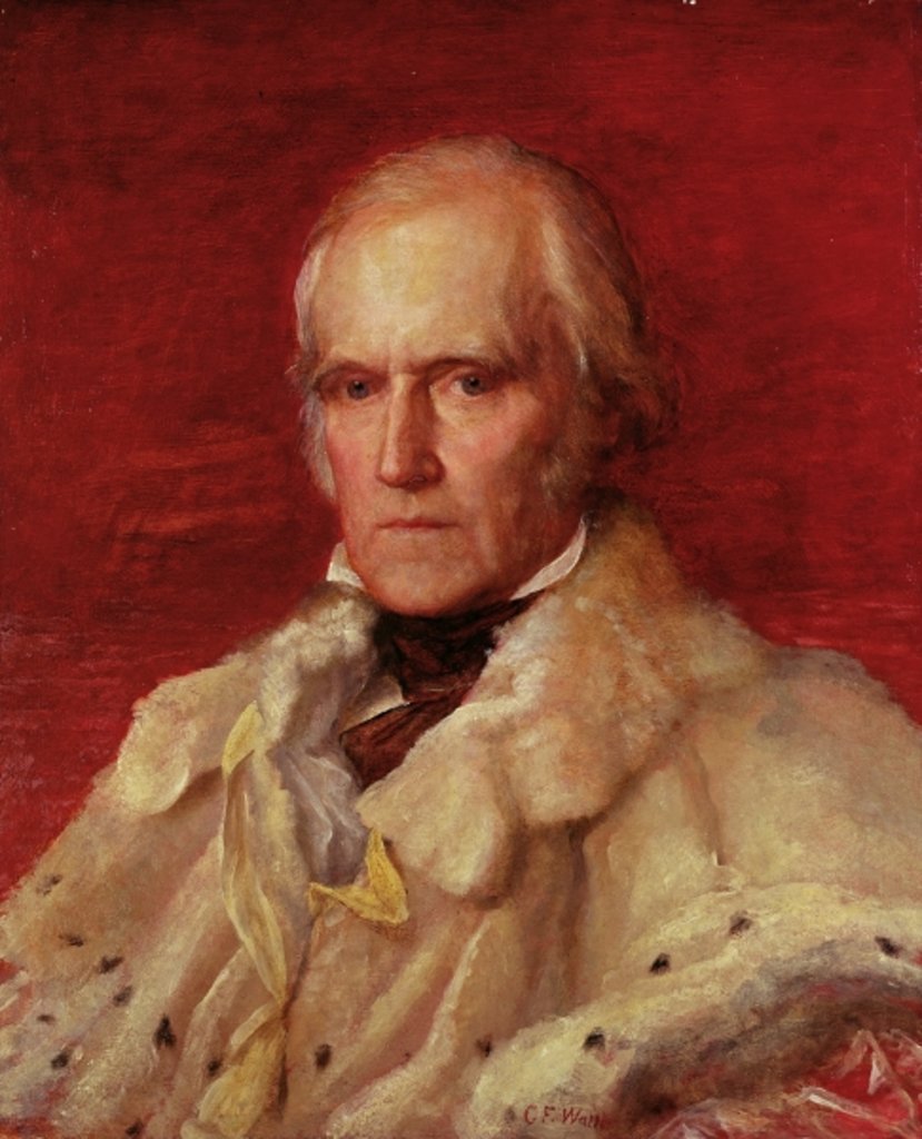 Detail of Portrait of Stratford Canning, Viscount Stratford de Redcliffe by George Frederic Watts