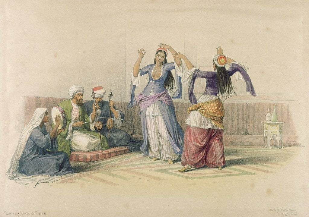 Detail of Dancing Girls at Cairo by David Roberts