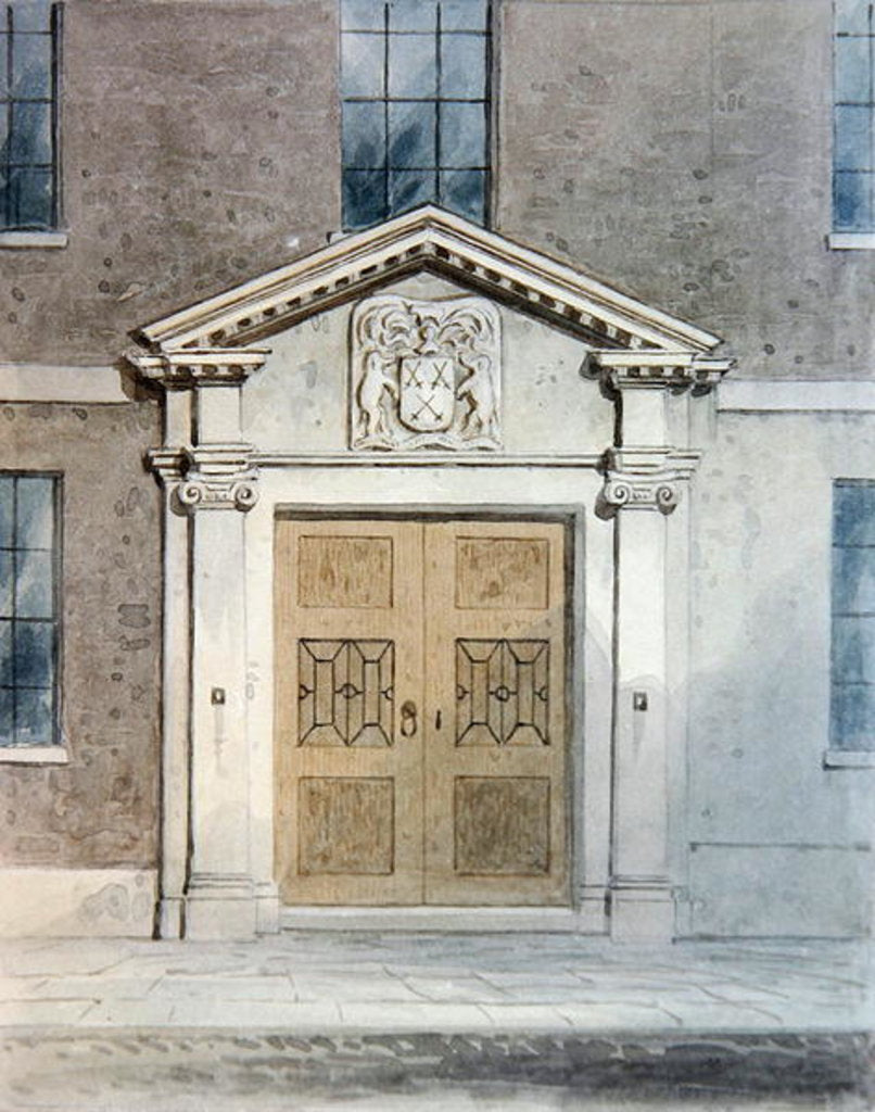 Detail of The Entrance to the Cutlers Old Hall, 1850 by Thomas Hosmer Shepherd