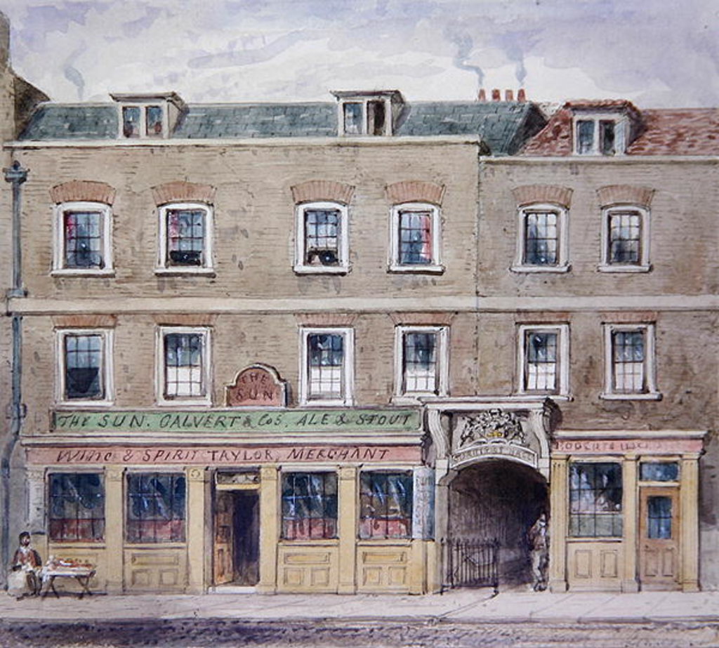 Detail of Curriers' Hall, 1850 by John Burell Read