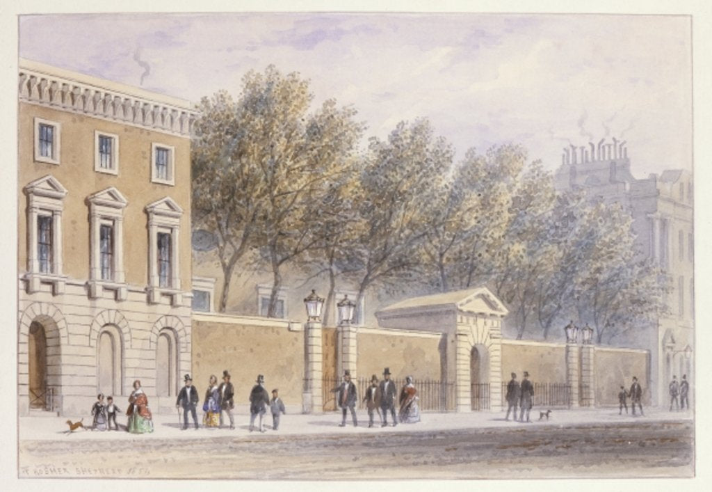 Detail of The New Entrance to Grocers' Hall, 1854 by Thomas Hosmer Shepherd