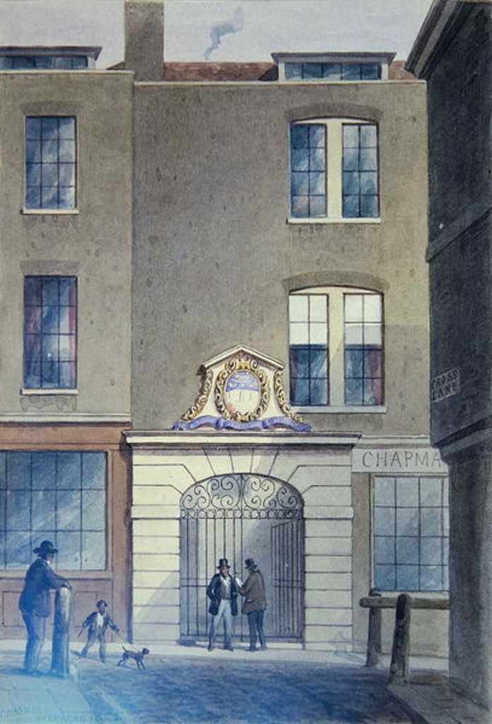 Detail of The Entrance to Bakers'Hall, 1855 by Thomas Hosmer Shepherd