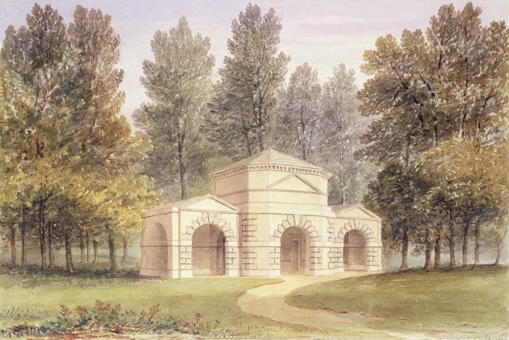 Detail of The Pavilion in Kensington Gardens, 1828 by English School