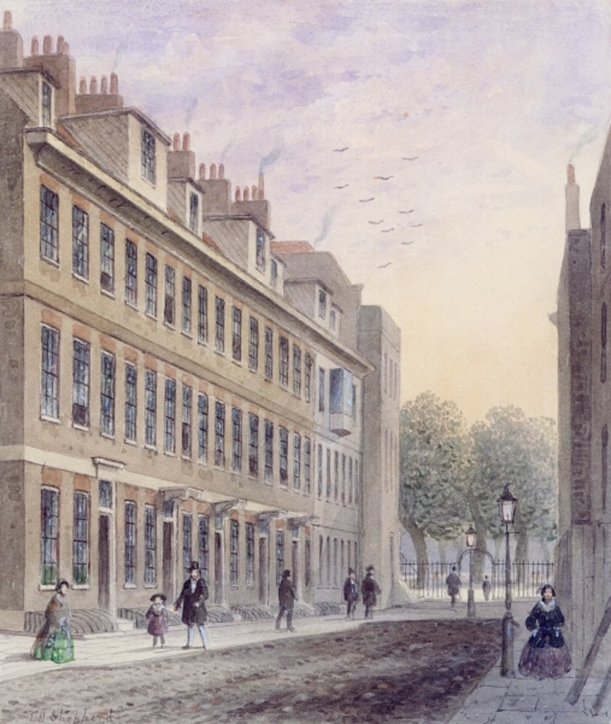 Detail of View of Fludyer Street, looking towards St. James's Park, 1859 by Thomas Hosmer Shepherd