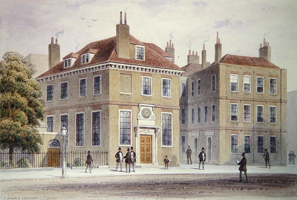 Detail of New Inn, 1850 by Thomas Hosmer Shepherd