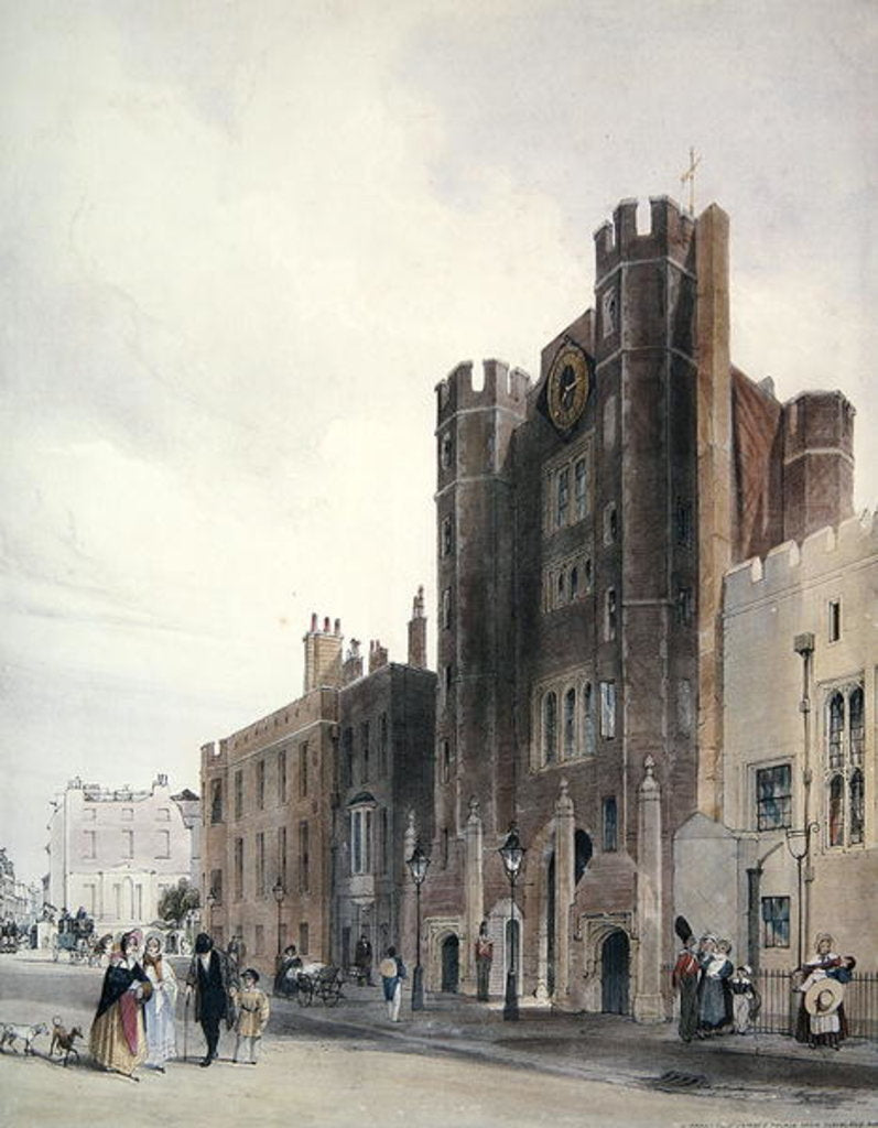 Detail of North front to St.James's Palace, c.1850 by Thomas Shotter Boys