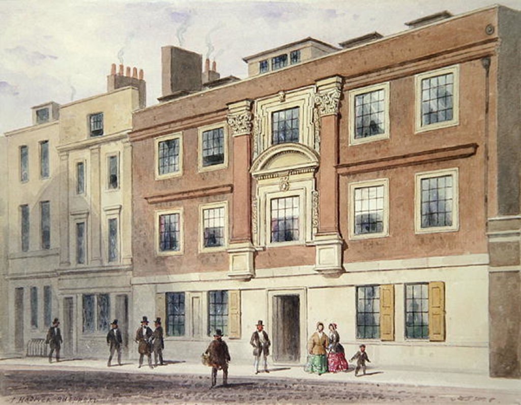 Detail of Winchester Street, 1850 by Thomas Hosmer Shepherd