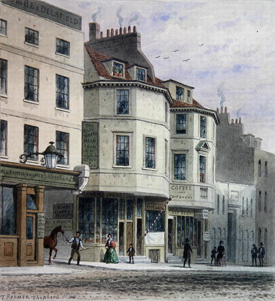 Detail of The Boars Head Inn, King Street, Westminster, 1858 by Thomas Hosmer Shepherd