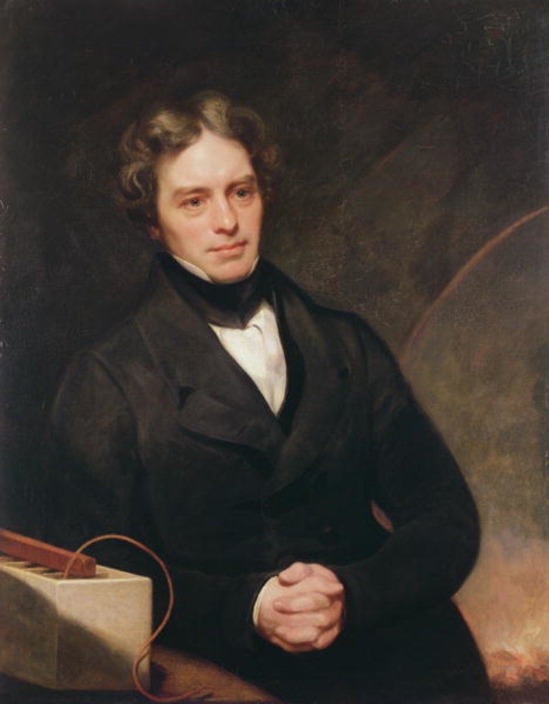 Detail of Portrait of Michael Faraday 1841-42 by Thomas Phillips