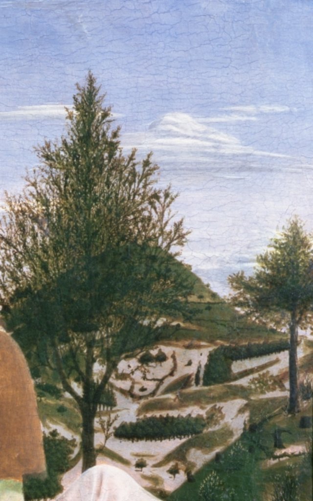 Detail of Baptism of Christ, 1450s by Piero della Francesca