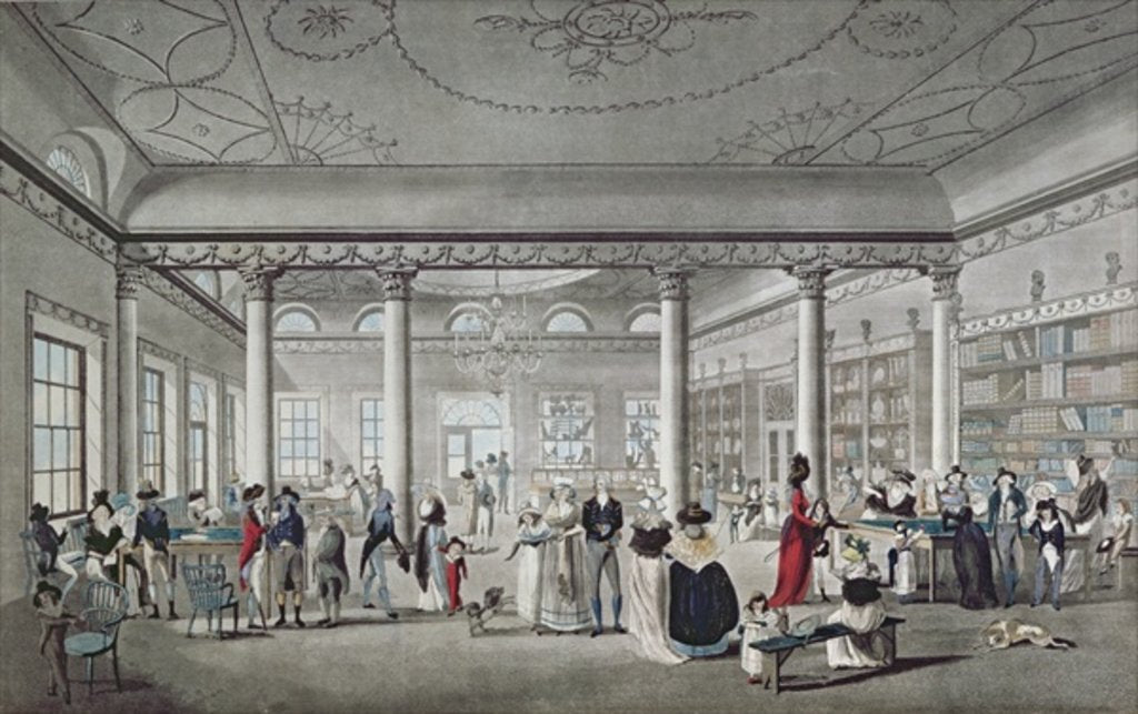 Detail of Hall's Library at Margate, 1789 by Thomas Malton