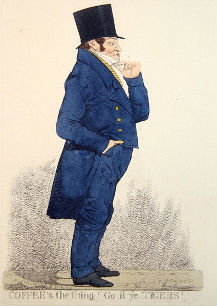 Detail of Coffee's the Thing! Go it ye Tigers!, November 1823 by Richard Dighton