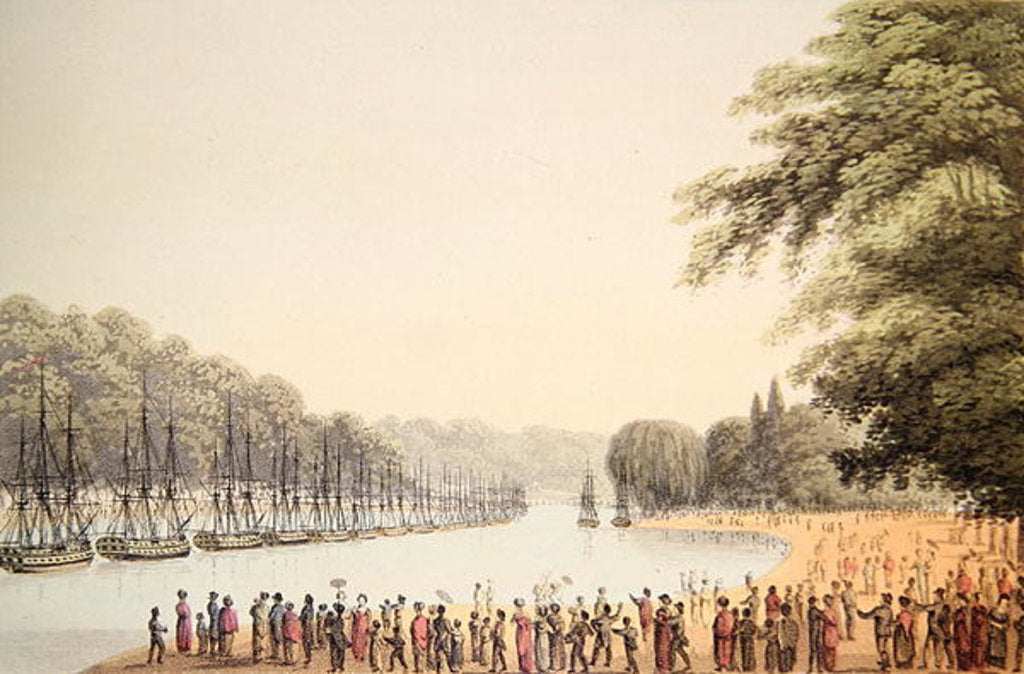 Detail of The Fleet on the Serpentine River by John Heaviside Clark
