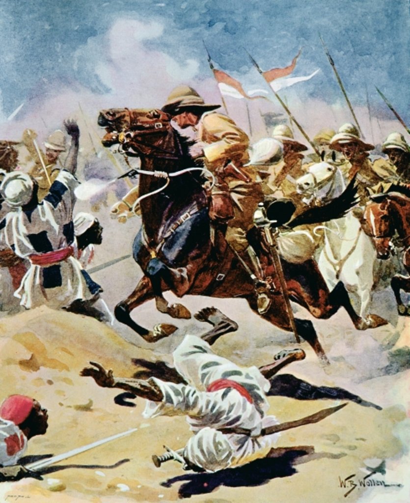 Detail of Charge of the 21st Lancers at Omdurman, 2nd September 1898 by William Barnes Wollen