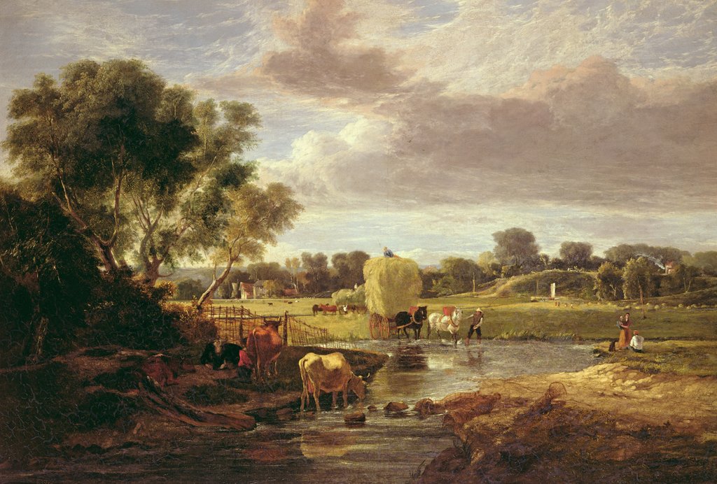Detail of Trowse Meadows, Near Norwich, 1828 by George Vincent