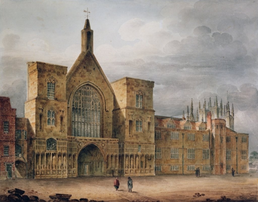 Detail of Entrance to Westminster Hall, 1807 by John Coney
