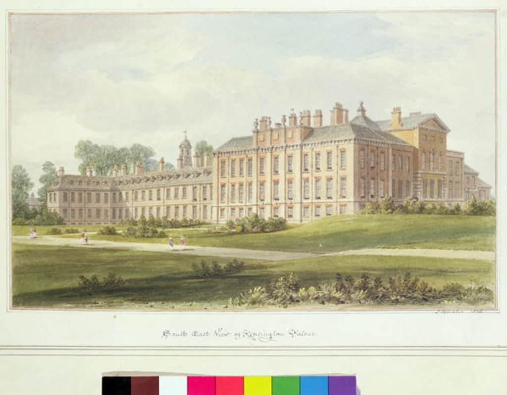 Detail of South East View of Kensington Palace, 1826 by John Buckler