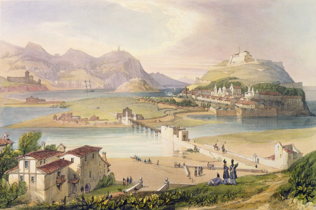 Detail of San Sebastian, 1838 by Henry Wilkinson