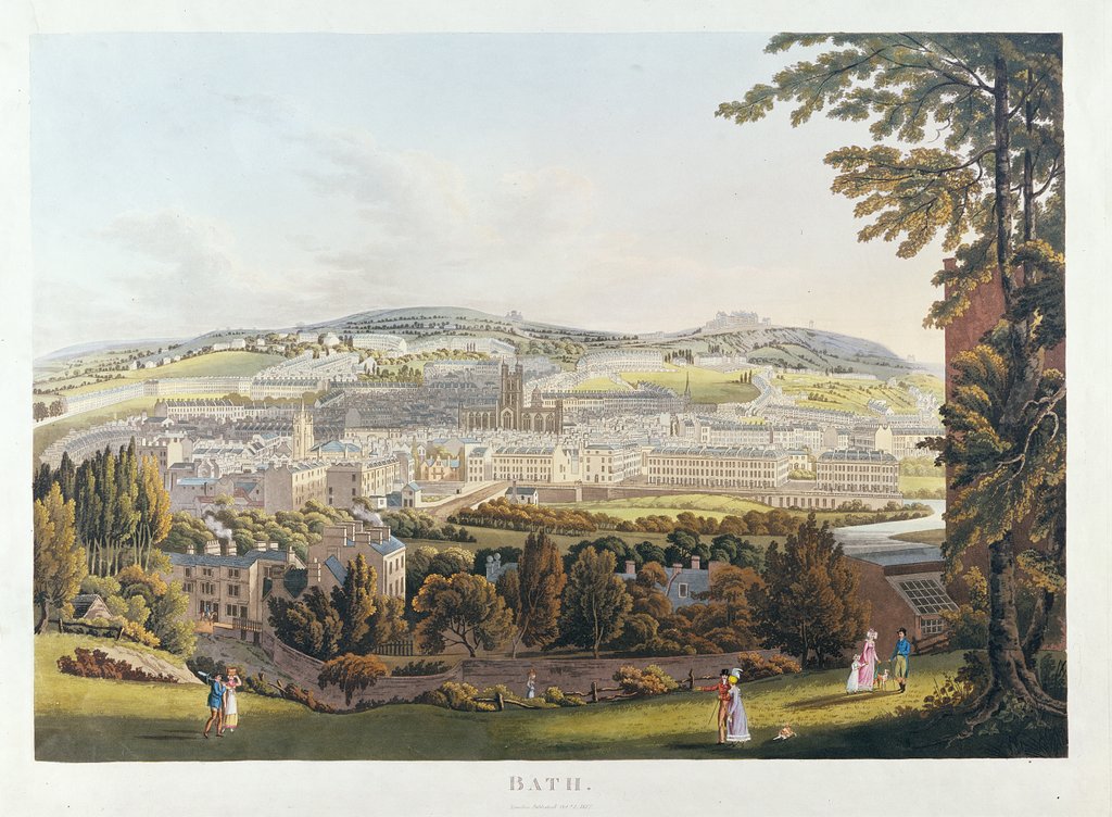 Detail of A View of Bath, 1817 by English School